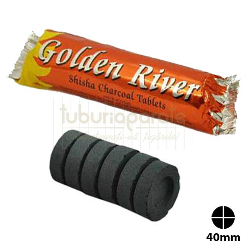 Carbuni narghilea Golden River (40 mm)
